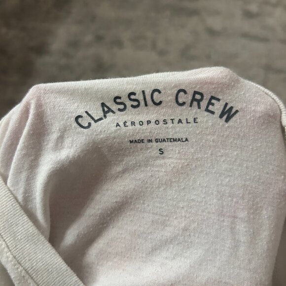 Aeropastle white shirt with rose, size small - Picture 4 of 4